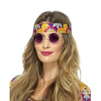 Lunettes hippies violettes
