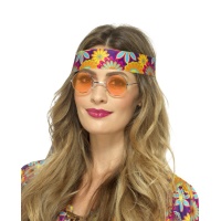 Lunettes hippies orange