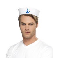 Chapeau de marin avec ancre - 56 cm