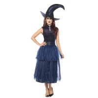 Costume de sorcière bleue pour femme