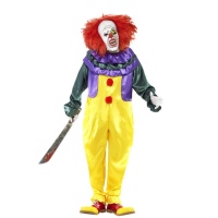 Costume de clown tueur avec masque