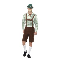 Costume bavarois vert pour hommes