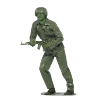 Costume de soldat de plomb vert pour adultes