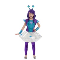 Costume d'Alien bleu pour filles