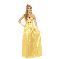 Costume de princesse dorée pour femme