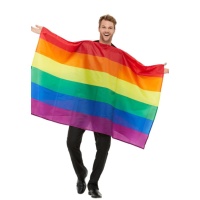 Costume de drapeau arc-en-ciel pour adultes