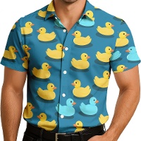 Chemise hawaïenne canards pour adulte