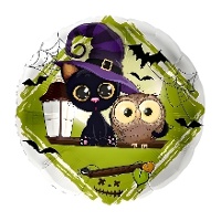 Ballon de chat et hibou de 43 cm - Premioloon