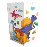 Collection de boîtes à pop-corn Dinosaures - 3 unités