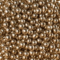 Perles de 4 mm en or vieilli - Dekora - 500 gr