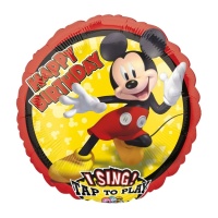 Ballon Mickey Mouse avec musique Happy Birthday 71 cm - Anagramme