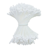 Étamines pour fleurs blanches - 72 unités