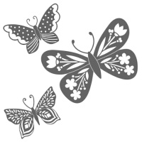 Pochoir à gaufrer Papillon - Happy cut Artemio - 1 unité