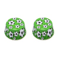 Caissettes pour cupcakes Football - Decora - 36 unités