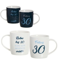 Mug 350 ml phrase Happy 30th birthday - 1 pièce