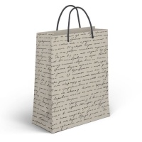 Sac cadeau 45 x 33 x 10 cm avec texte écrit - 1 pc.