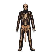 Costume de squelette avec surprise pour hommes