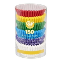 Caissettes pour mini cupcakes de différentes couleurs - Wilton - 150 pcs.