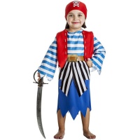 Costume de pirate berbère bleu pour filles