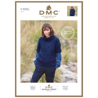 Tricot Magnum Tweed Pattern No. 8233 - DMC