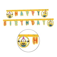 Couronne Happy Birthday des Minions 2 m