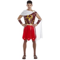 Costume de guerrier romain rouge pour hommes