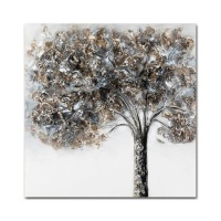 Toile d'arbre peinte à la main 60 x 60 cm - DCasa