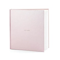 Livre d'or livre de signatures rose pastel