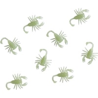 Sachet de 8 scorpions phosphorescents de 6 cm