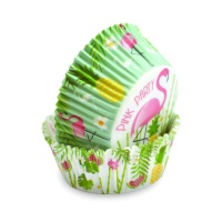 Caissettes pour cupcakes flamants roses - Scrapcooking - 36 pcs.