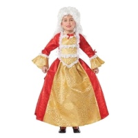 Costume d'époque rouge pour filles