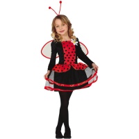 Costume de coccinelle rouge et noire pour filles