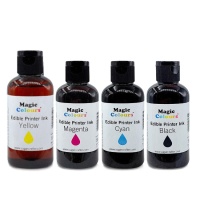 Bouteille de recharge de 55 ml d'encre comestible colorée - Magic Colours