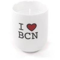 Bougie parfumée de 8 cm avec verre par I Love BCN - DCasa