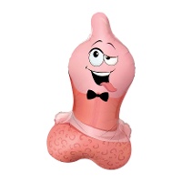 Ballon préservatif rose de 68 cm