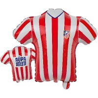 Ballon foil Atlético de Madrid en forme de maillot - 60 x 57 cm