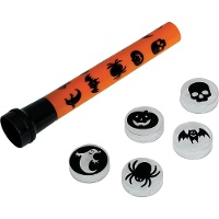 Lampe de poche avec dessins d'Halloween et accessoires