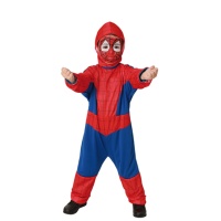 Costume de bébé Spiderman avec capuche