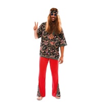 Costume de hippie psychédélique pour adultes