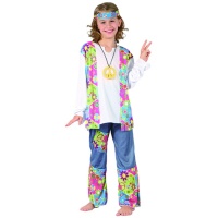 Costume de pacifiste hippie pour filles