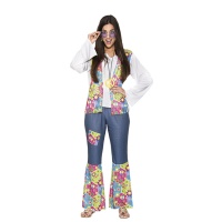 Costume de pacifiste hippie pour femmes