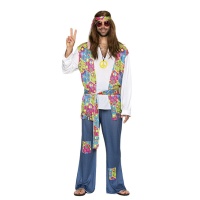 Costume de pacifiste hippie pour homme