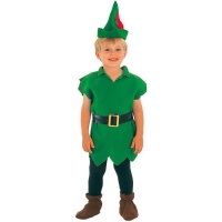 Costume de bébé aventurier vert forêt