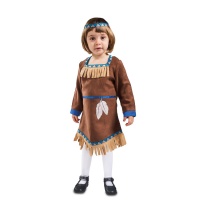 Costume indien marron pour bébé fille