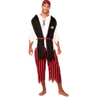 Costume de pirate berbère avec chapeau pour homme