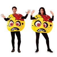 Costume adulte Zombie Emoticon jaune