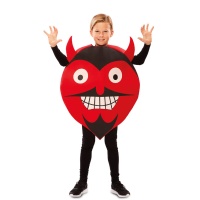Costume d'émoticône du diable pour enfants