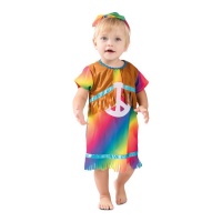 Costume de hippie pacifique pour bébé fille