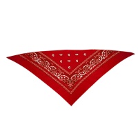 Écharpe de cow-boy rouge 40 x 40 cm