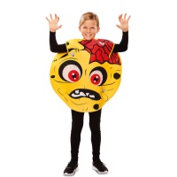 Costume d'émoticône zombie jaune pour enfants